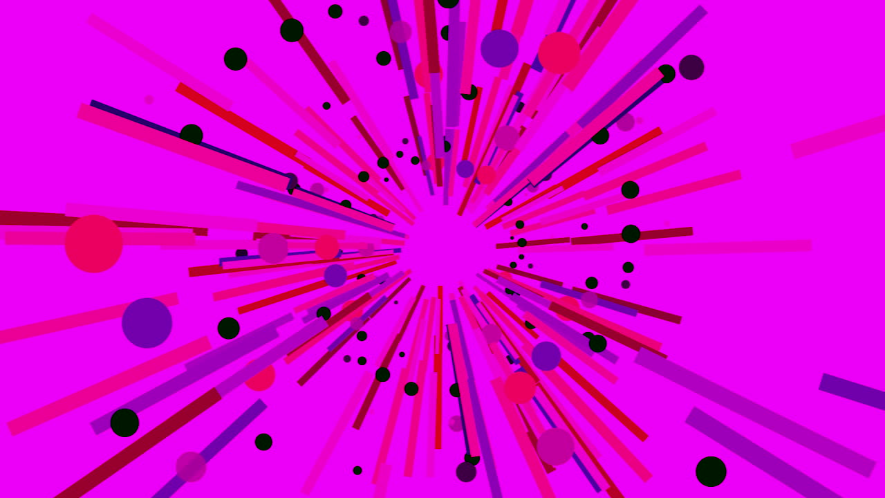 explosión radial abstractamente colorida