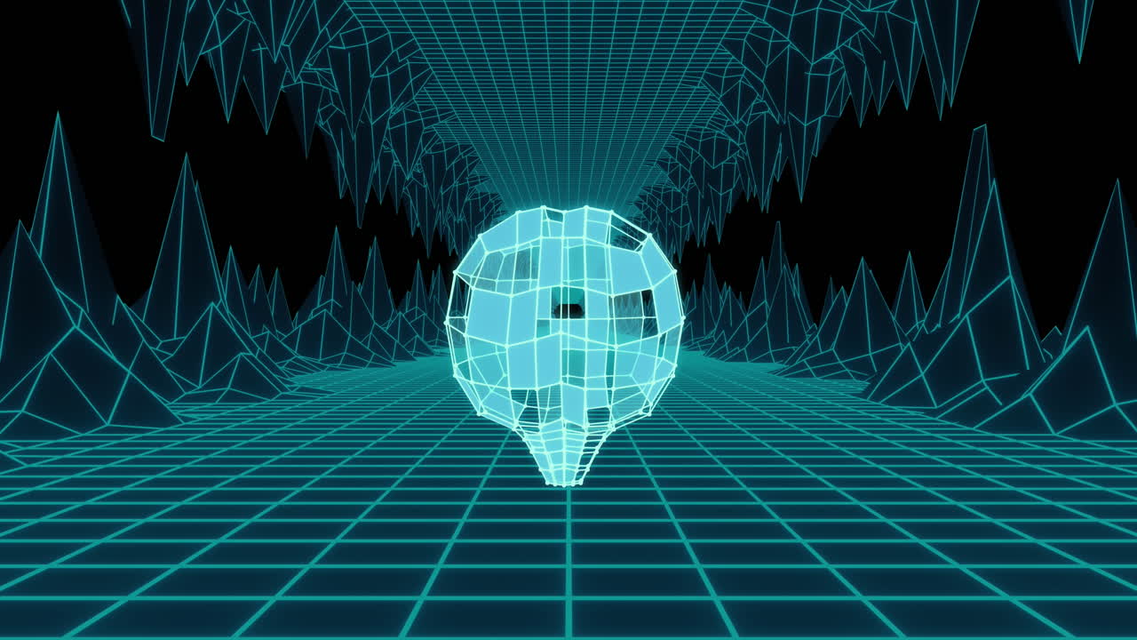 Animation of data processing over human brain and metaverse