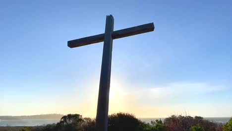 cross on a hill