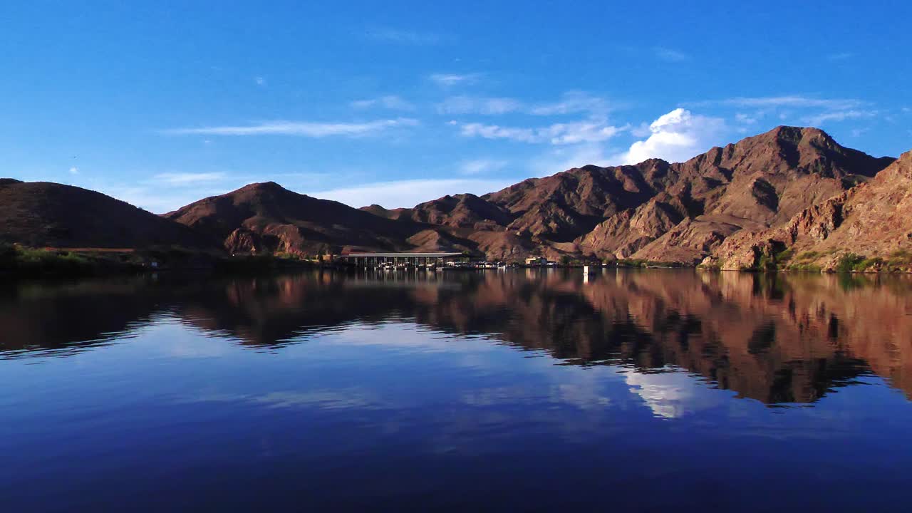 Morning Panorama at Lake Mead Marina