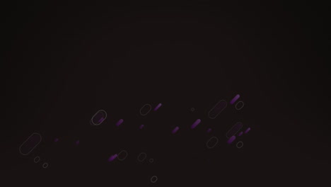 animación de formas que se mueven sobre un fondo negro