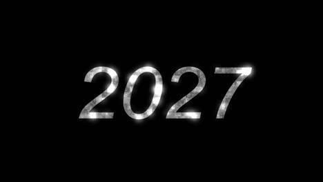 2027 animación de texto gráficos de movimiento