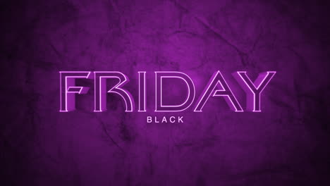 dark monochrome black friday text on dark purple gradient