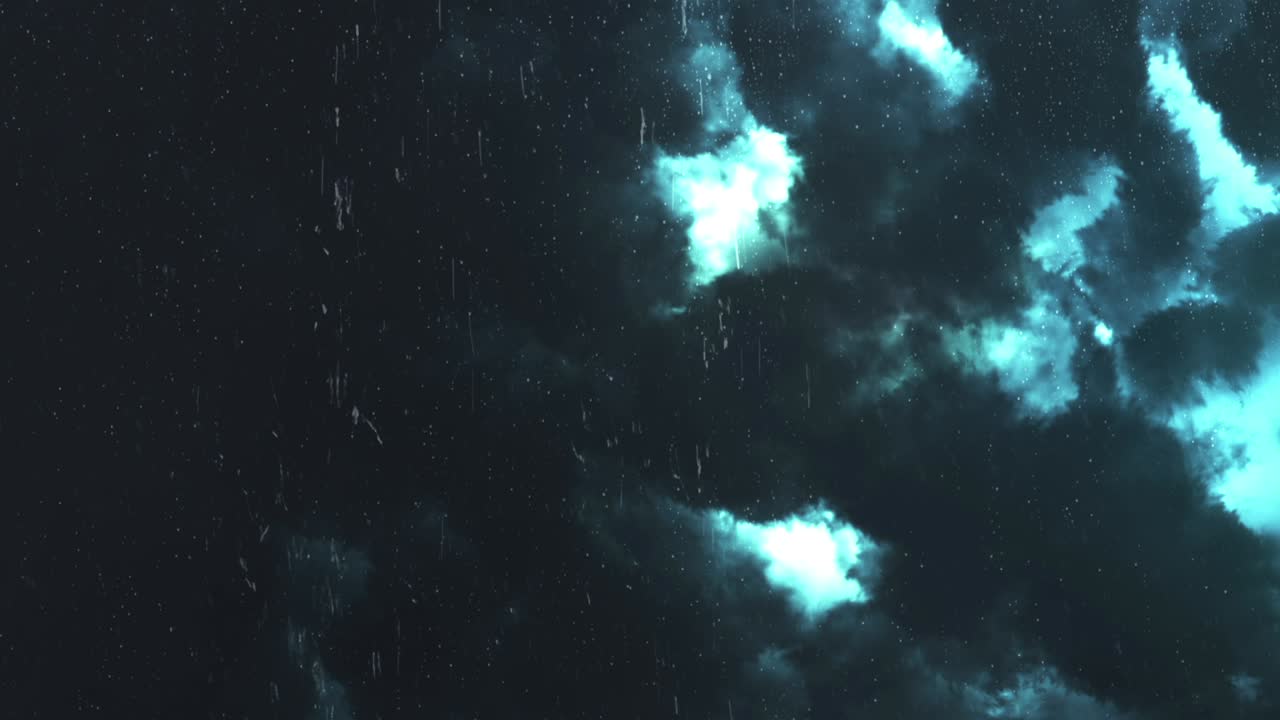 비가 오는 밤 하늘