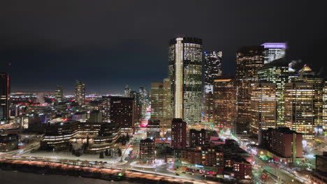 hyperlapse of the city of calgary's east village and calgary tower