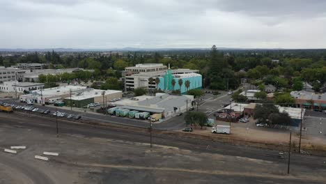 Vista-Aérea-De-Roseville-California--Ciudad