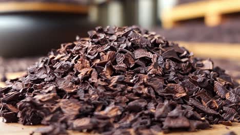 pile of cacao nibs