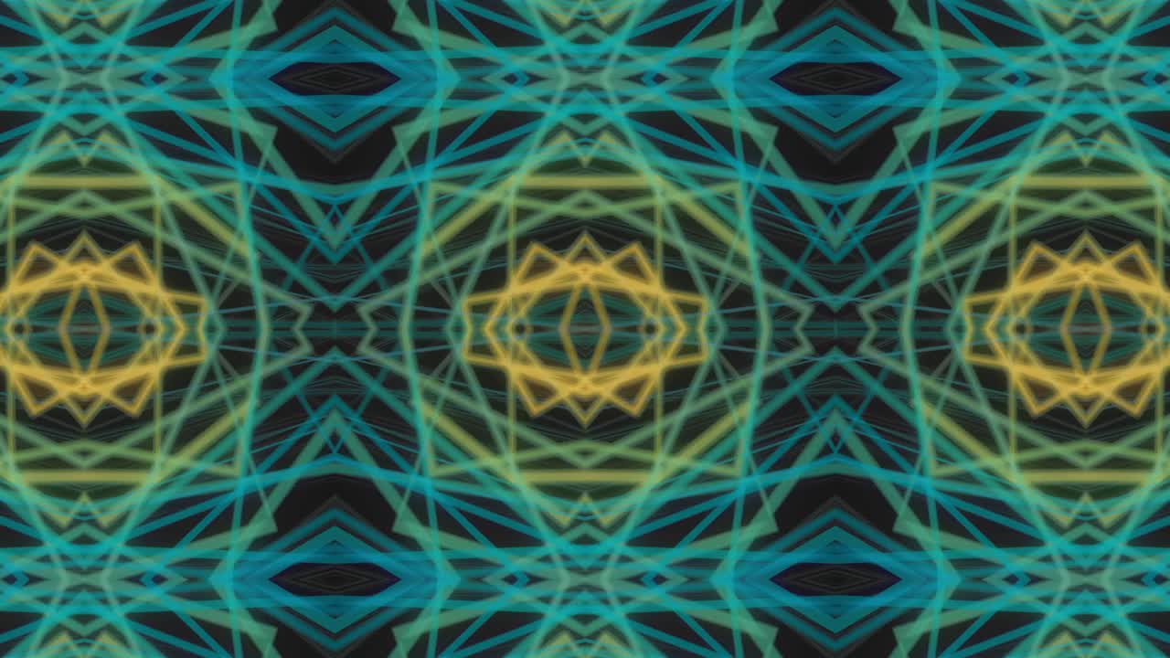 Moving kaleidoscope. 4K motion graphics