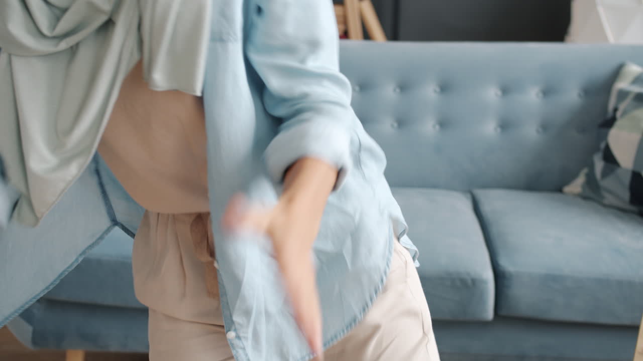 Woman in Hijab Dancing