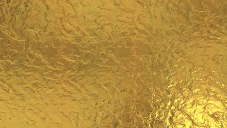 golden foil background. gold texture 3d rendering loop 4k