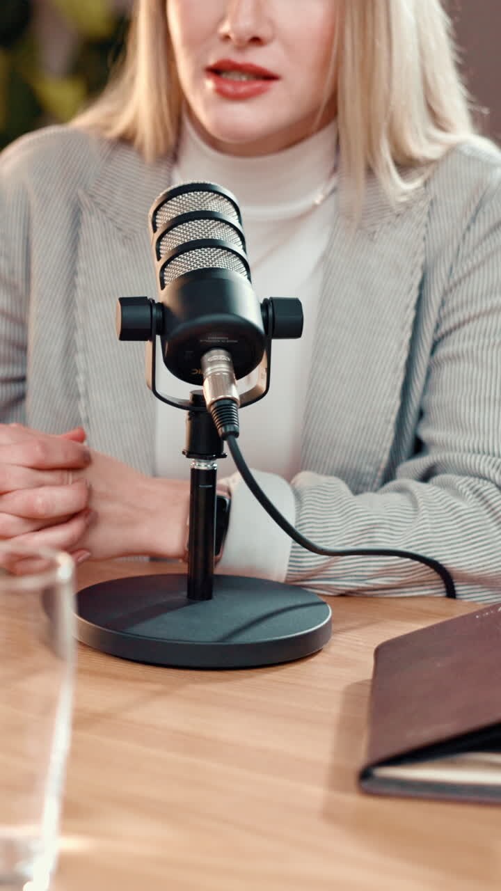 Podcast Recording with a Woman