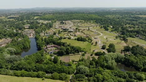 Parque-De-Animales-Zoológico-Paisaje-Aéreo-West-Midlands-Reino-Unido-Bewdley-Worcestershire-Verano