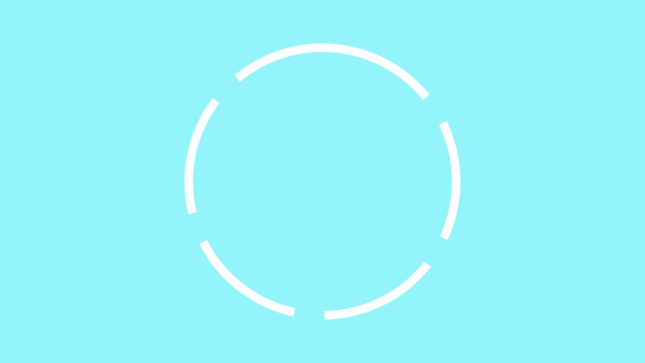 원 회전 스플릿 팝 애니메이션 모션 그래픽