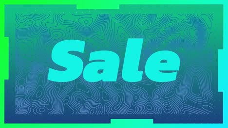 Animation-of-shapes-moving-over-sale-text
