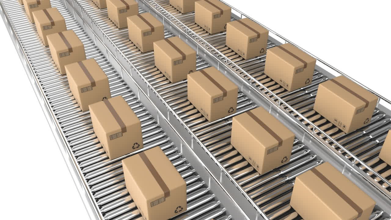 배송 센터에 있는 패키지