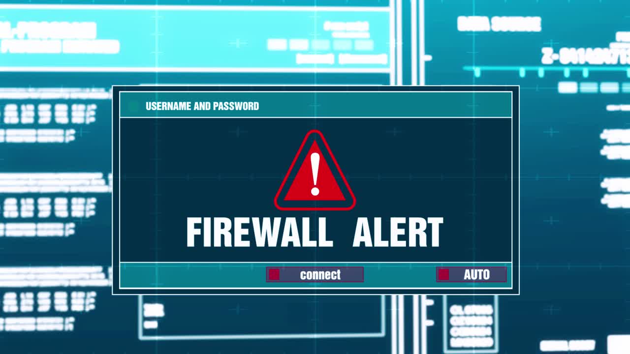 Firewall Alert on Computer Screen