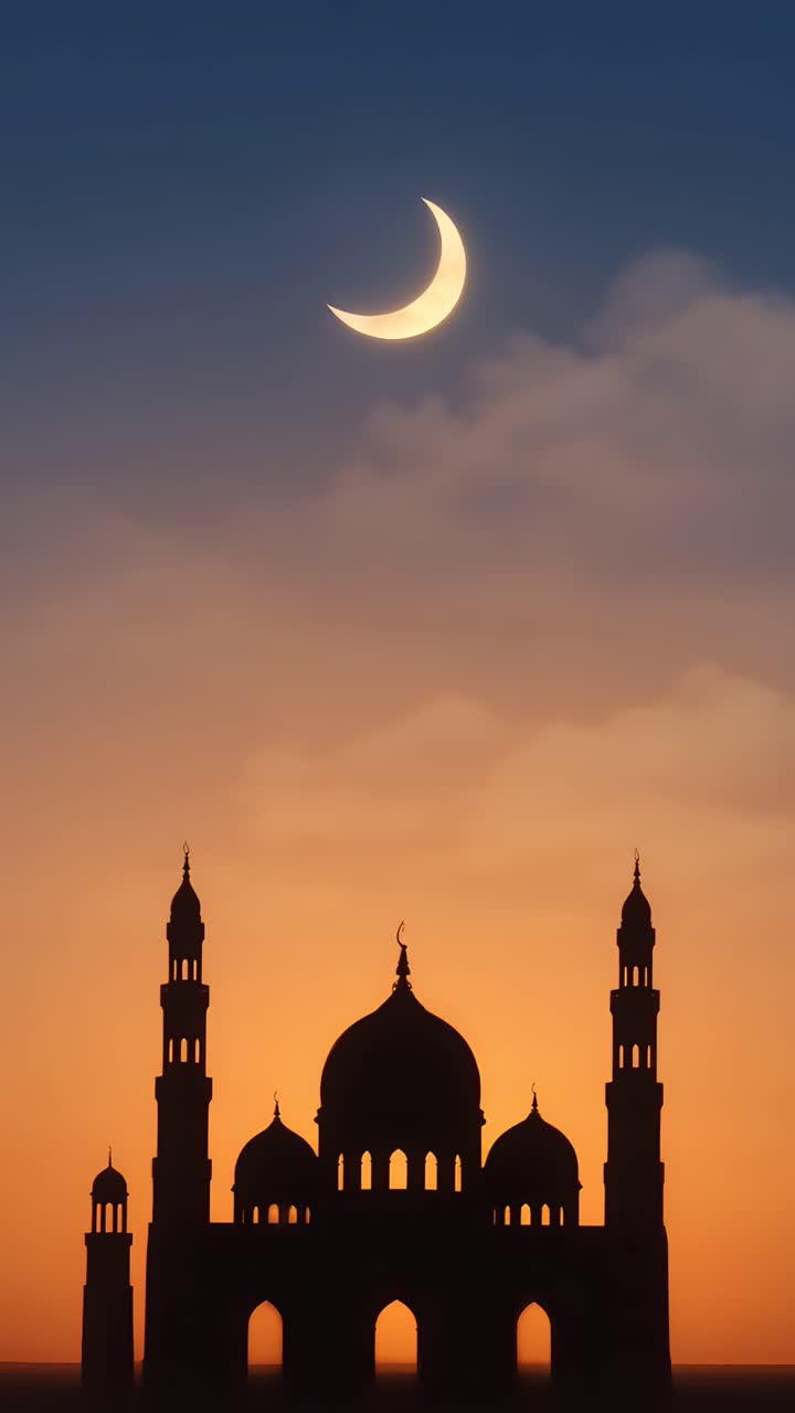 Eid al-Adha Moschea Sfondo islamico 4K