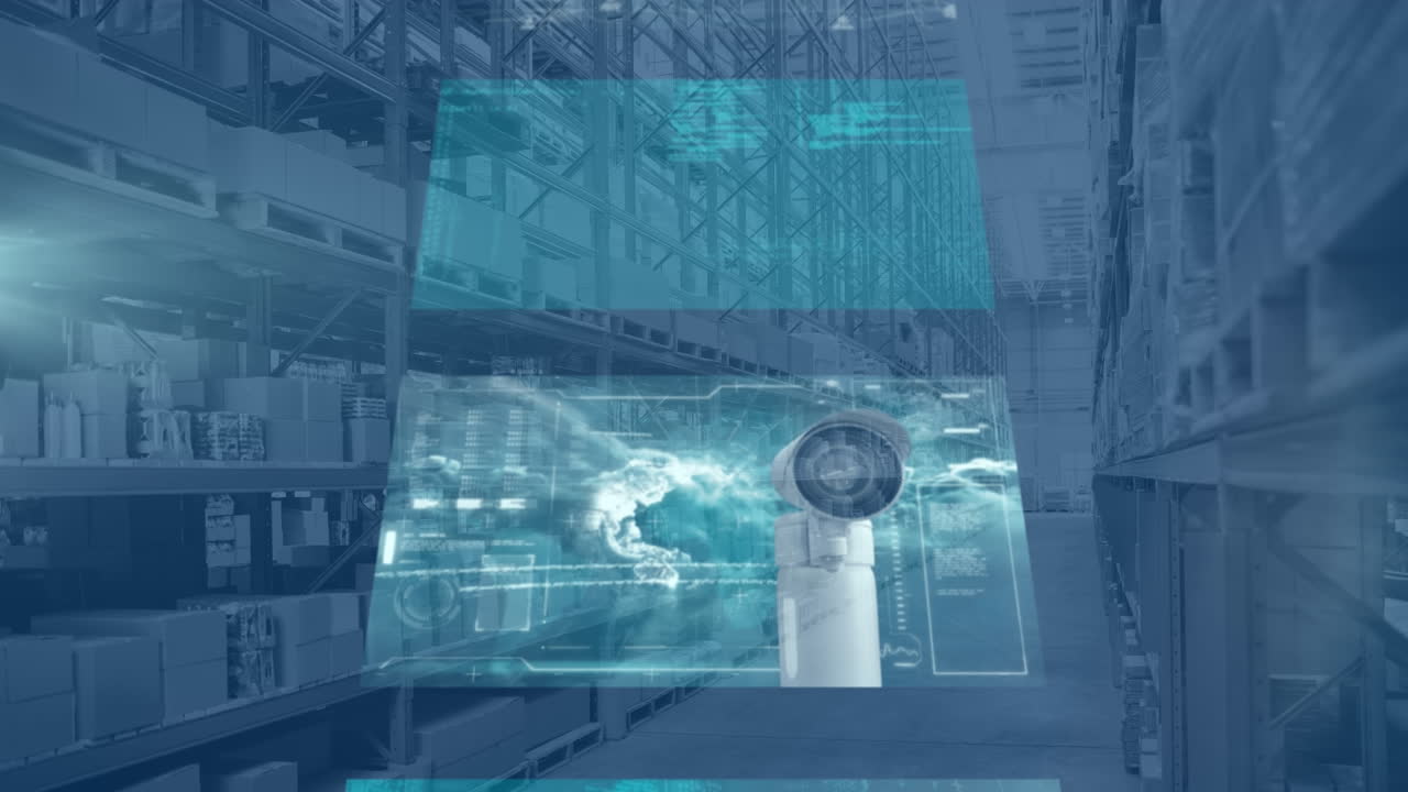 창고에서 데이터 처리의 애니메이션