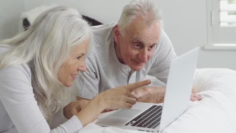 senior couple at home