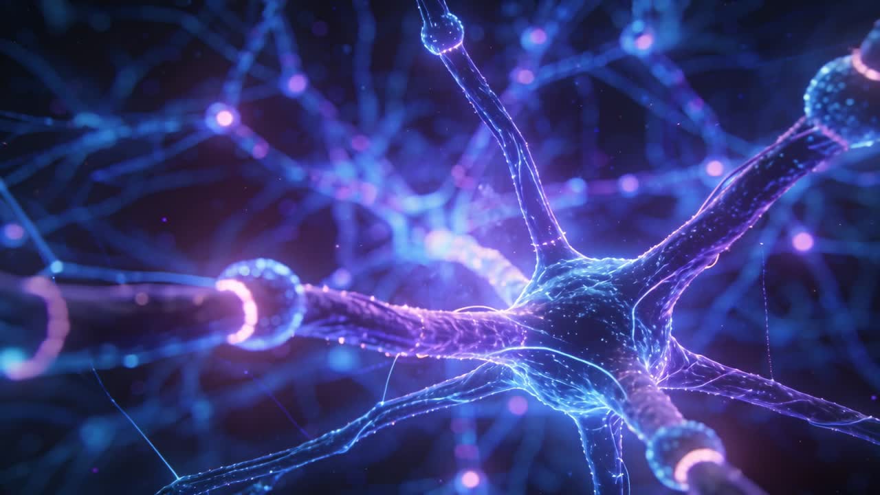 Emitting central soma sending pulses along axon, dendrites in neural mesh for signaling, nodes