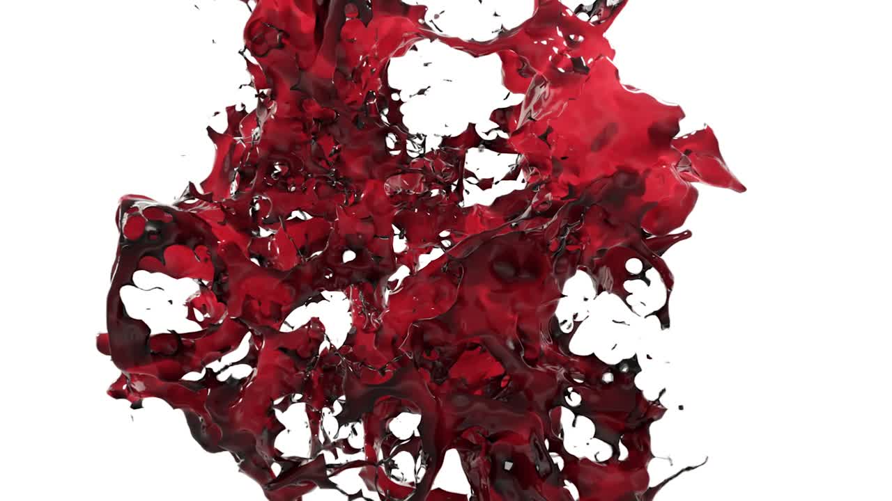 Rød Væske Splash