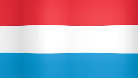 waving flag of luxembourg looping background