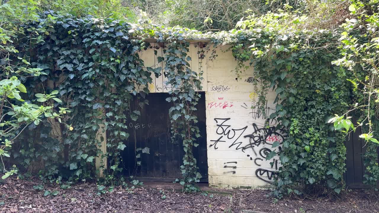 A desolate garage in the mountains of Cape Town, South Africa