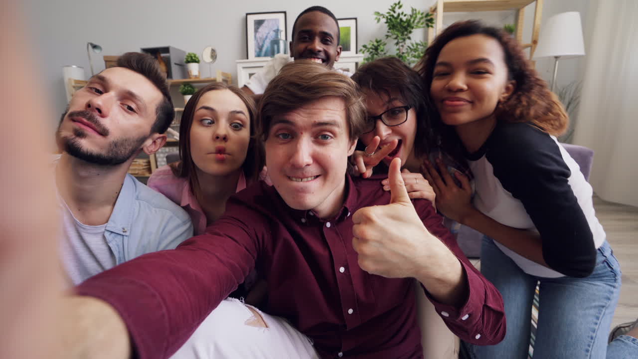 Group of friends taking a selfie