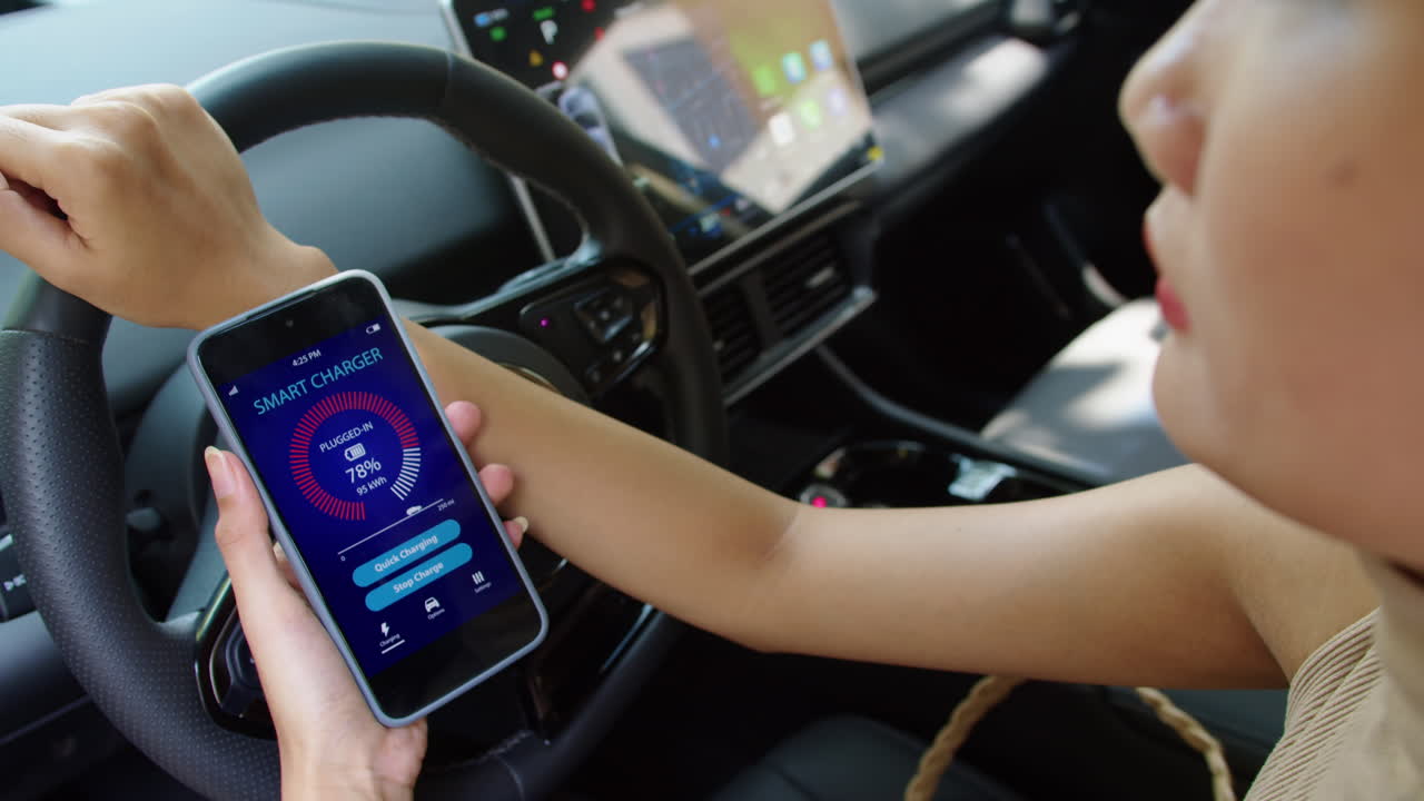 Electric Vehicle Charging with Smart Charger App