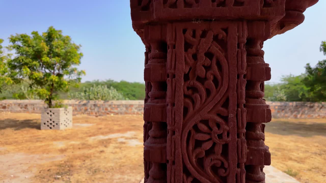 Intricate Pillar Designs at Viravah Jain Temple – Spiritual Stonework of Tharparkar, Pakistan