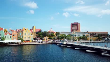 pan left of the queen emma bridge in st