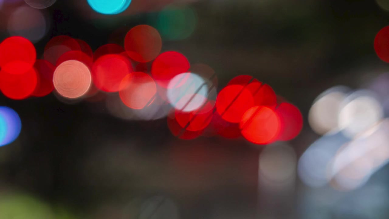 santiago cile bokeh recinzione notte traffico ora di punta timelapse luci della città movimento auto skyline urbano lunga esposizione