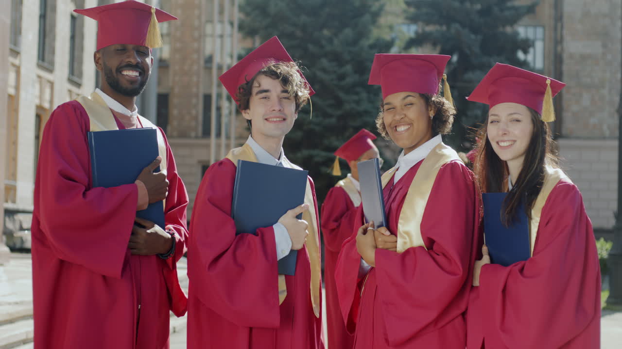 Group of Graduates at Commencement Ceremony