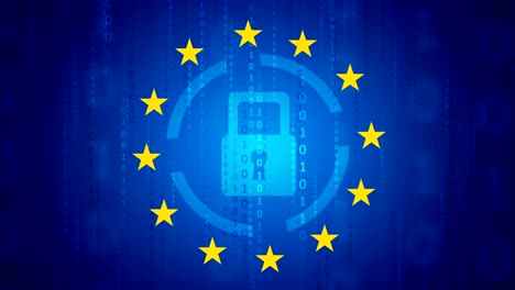 general data protection regulation - gdpr motion background