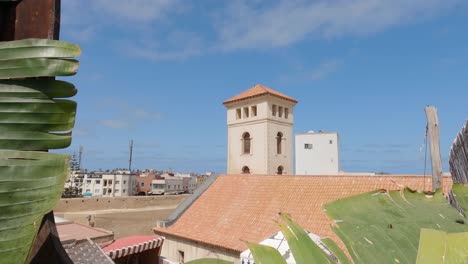 view of portuguese built church in moroccan town