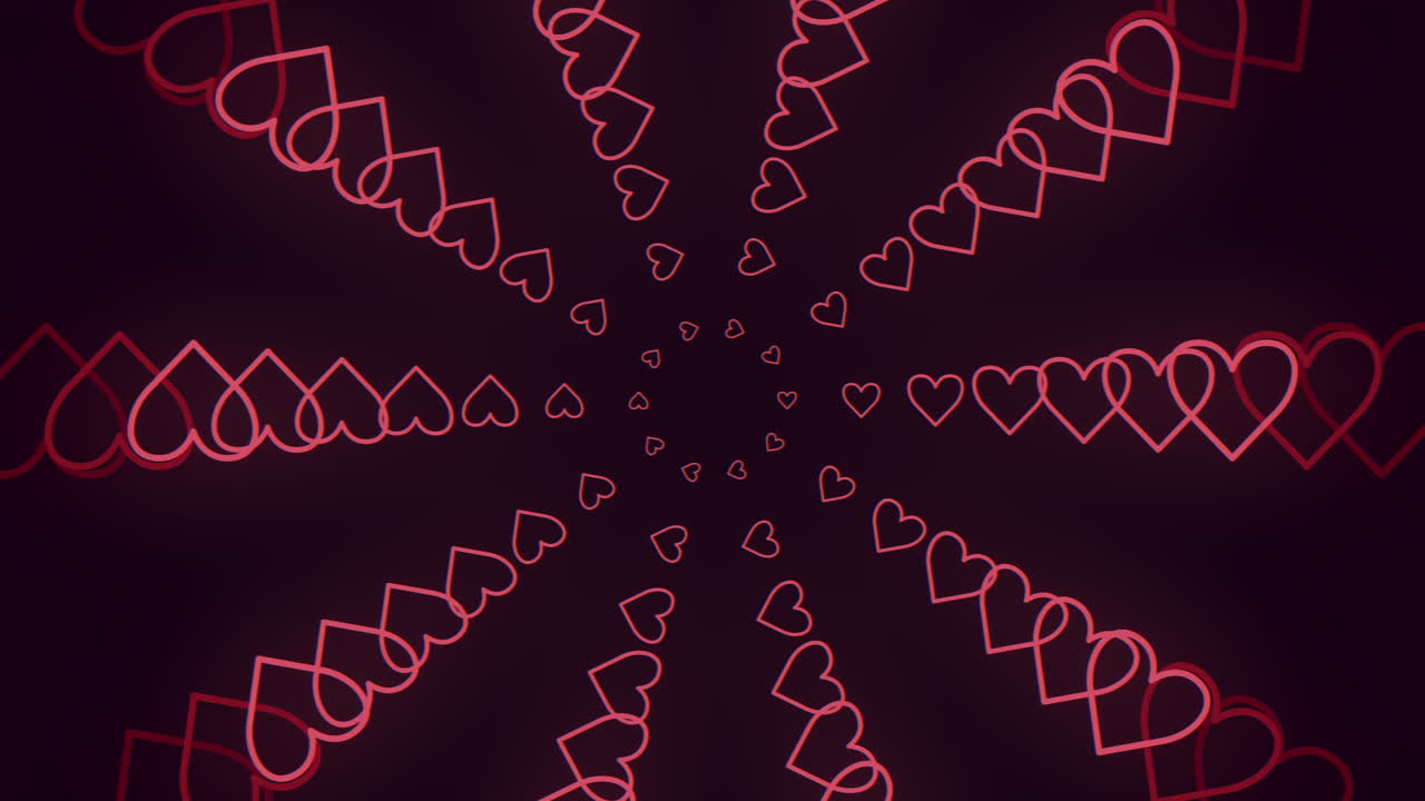 발렌타인 데이 디자인을 위한 검은 바탕에 로맨틱한 은 심장 패턴