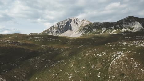 mountainous landscape with cloudy sky