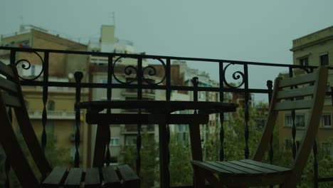 Empty-Balcony-at-Early-Morning-Serenity-Blue-Hour-no-people-wide-shot-apartment-in-Barcelona