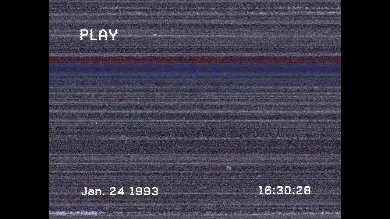 Animation of digital interface on screen with lines and glitch