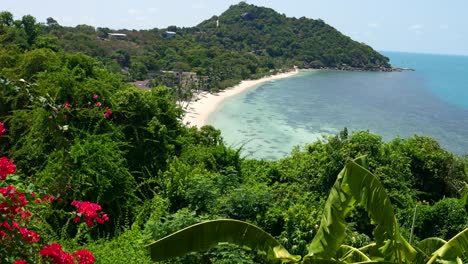 the most incredible tropical island panorama with beautiful ocean