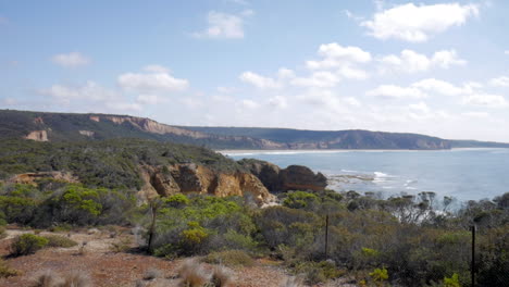 coastal scenic views along the great ocean road australia