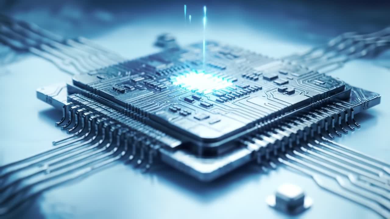 Exploring the Intricate Design and Functionality of a Modern Microprocessor, Highlighting Circuitry and Innovations in Digital Technology