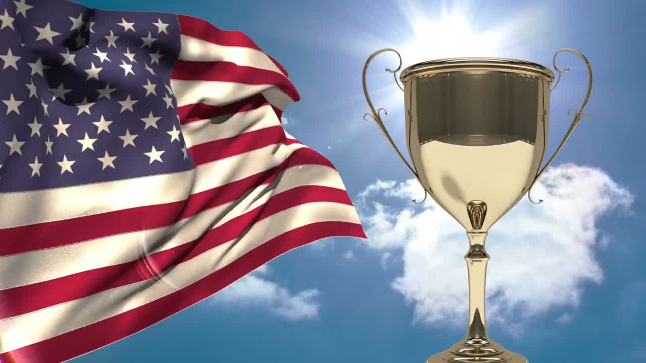 vídeo de la bandera estadounidense