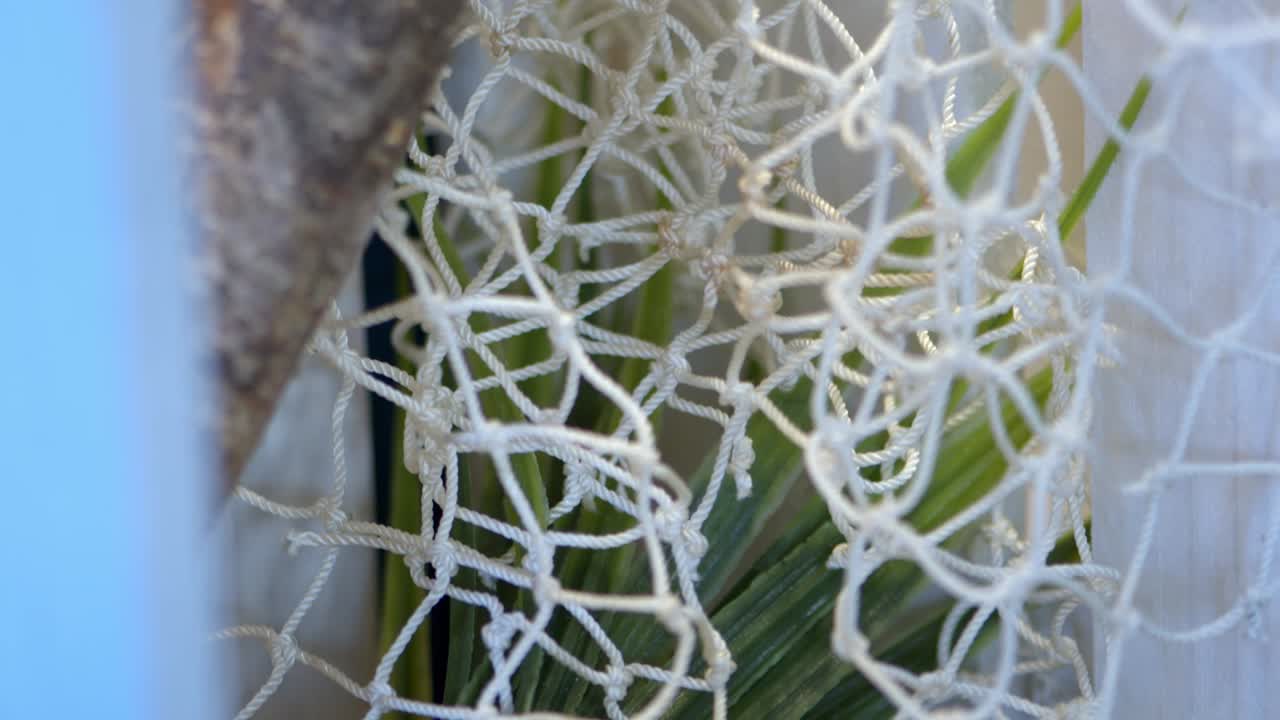 панорамирование камеры над морским декором