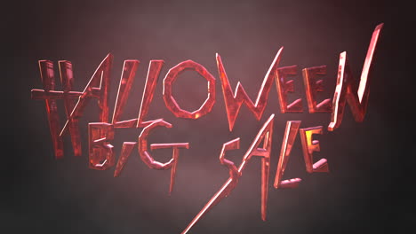 halloween big sale on dark red clouds and fog