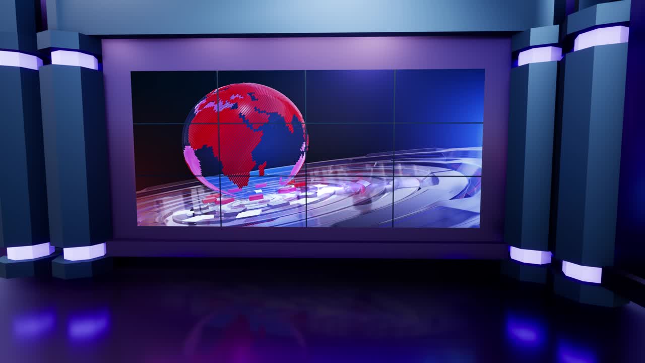 Noticias del estudio de televisión virtual 3D