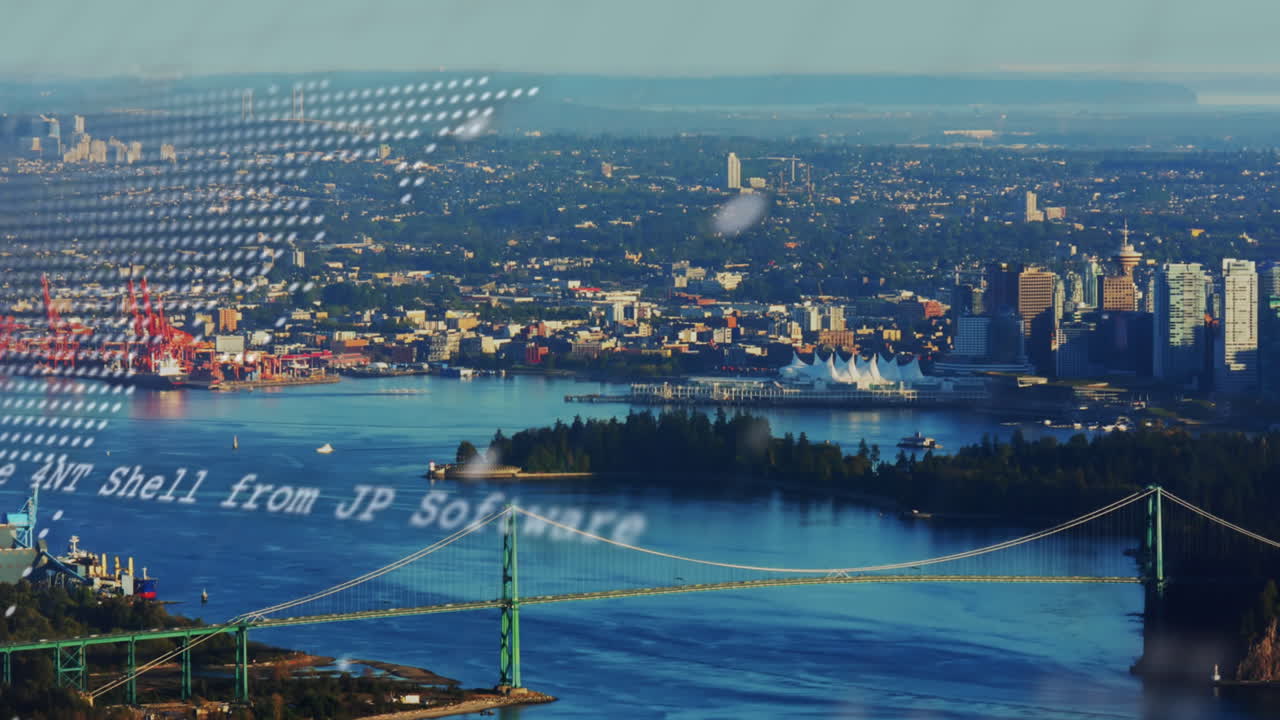 세계 지도의 애니메이션과 도시 풍경에 대한 데이터 처리