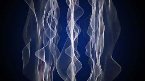 fantastic animation with particle wave object in slow motion, 4096x2304 loop 4k