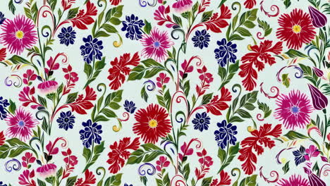 vibrant ornate floral seamless pattern