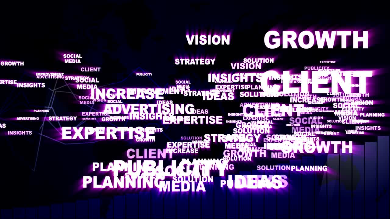 MARKETING Keywords Animation Background, Loop